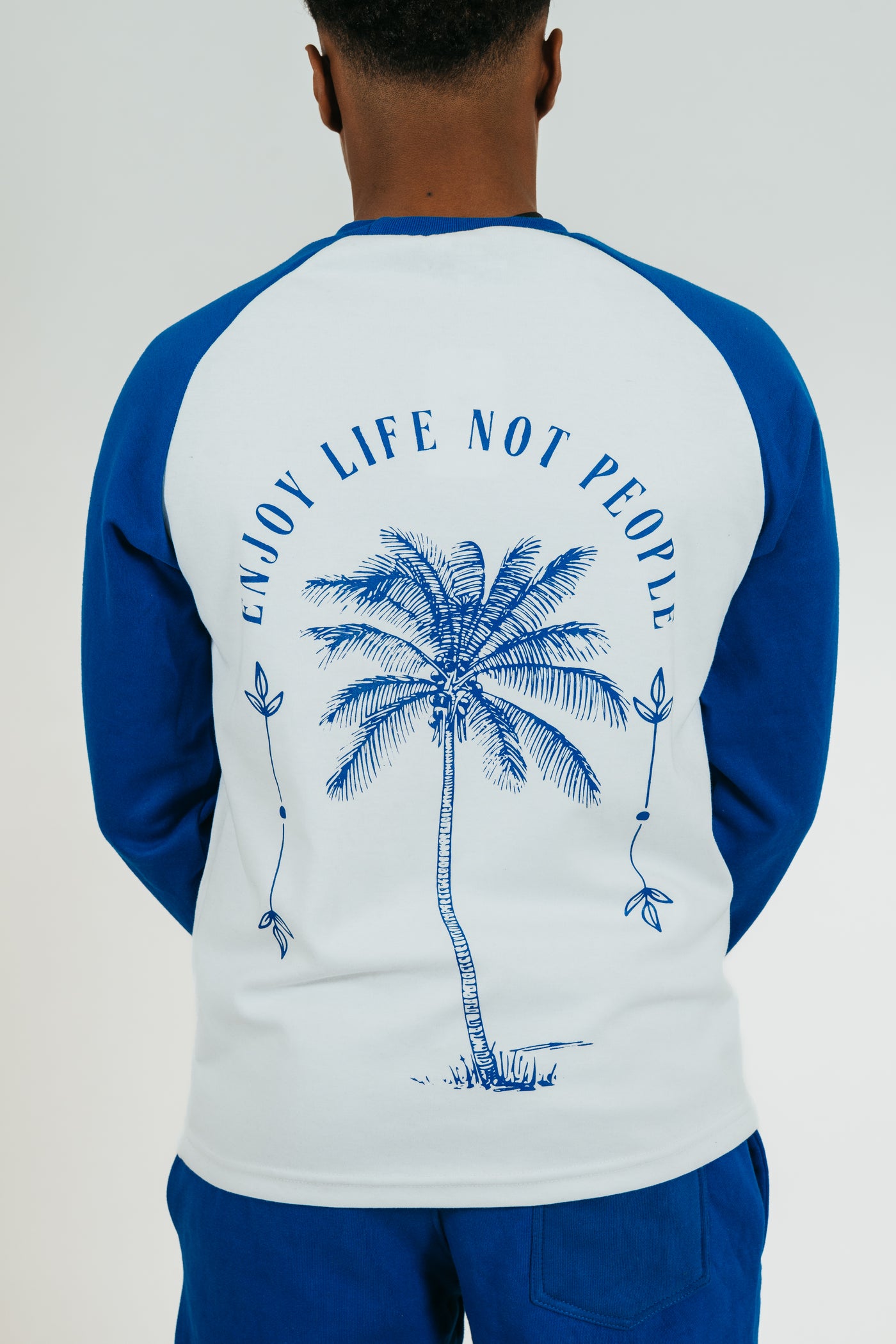 TRACKSUIT LONG SLEEVE & PANT BLUE & WHITE