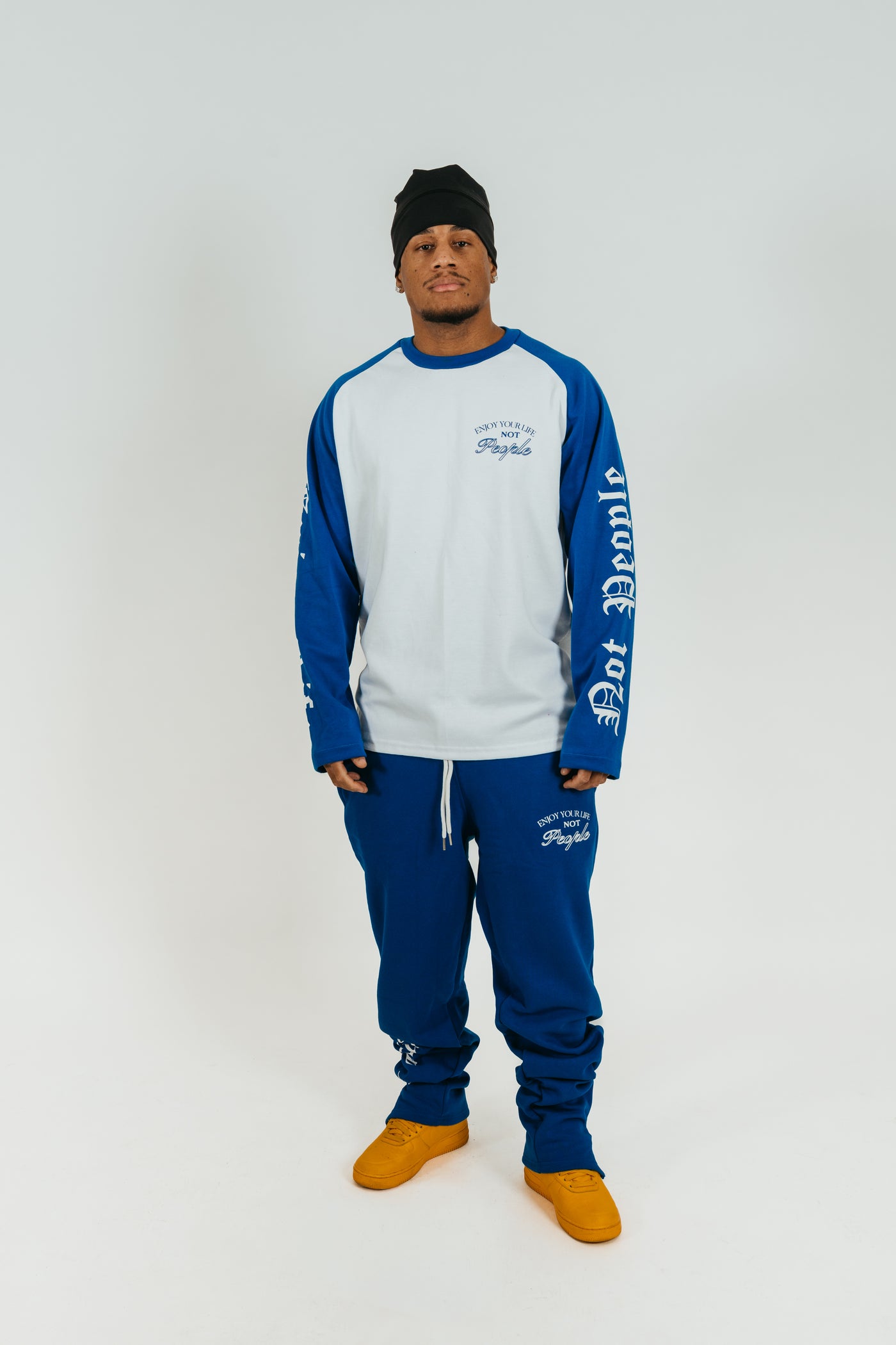 TRACKSUIT LONG SLEEVE & PANT BLUE & WHITE