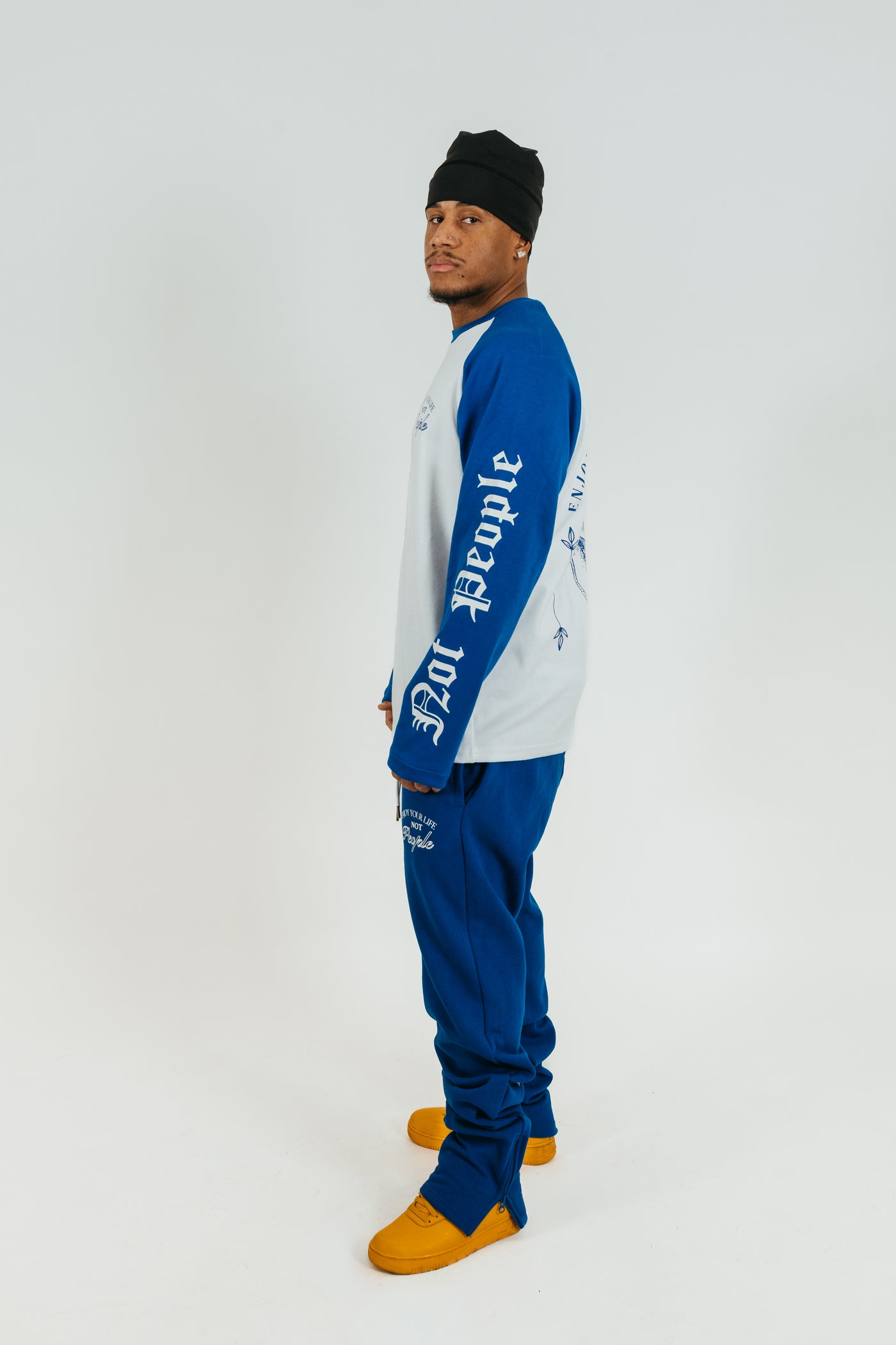 TRACKSUIT LONG SLEEVE & PANT BLUE & WHITE
