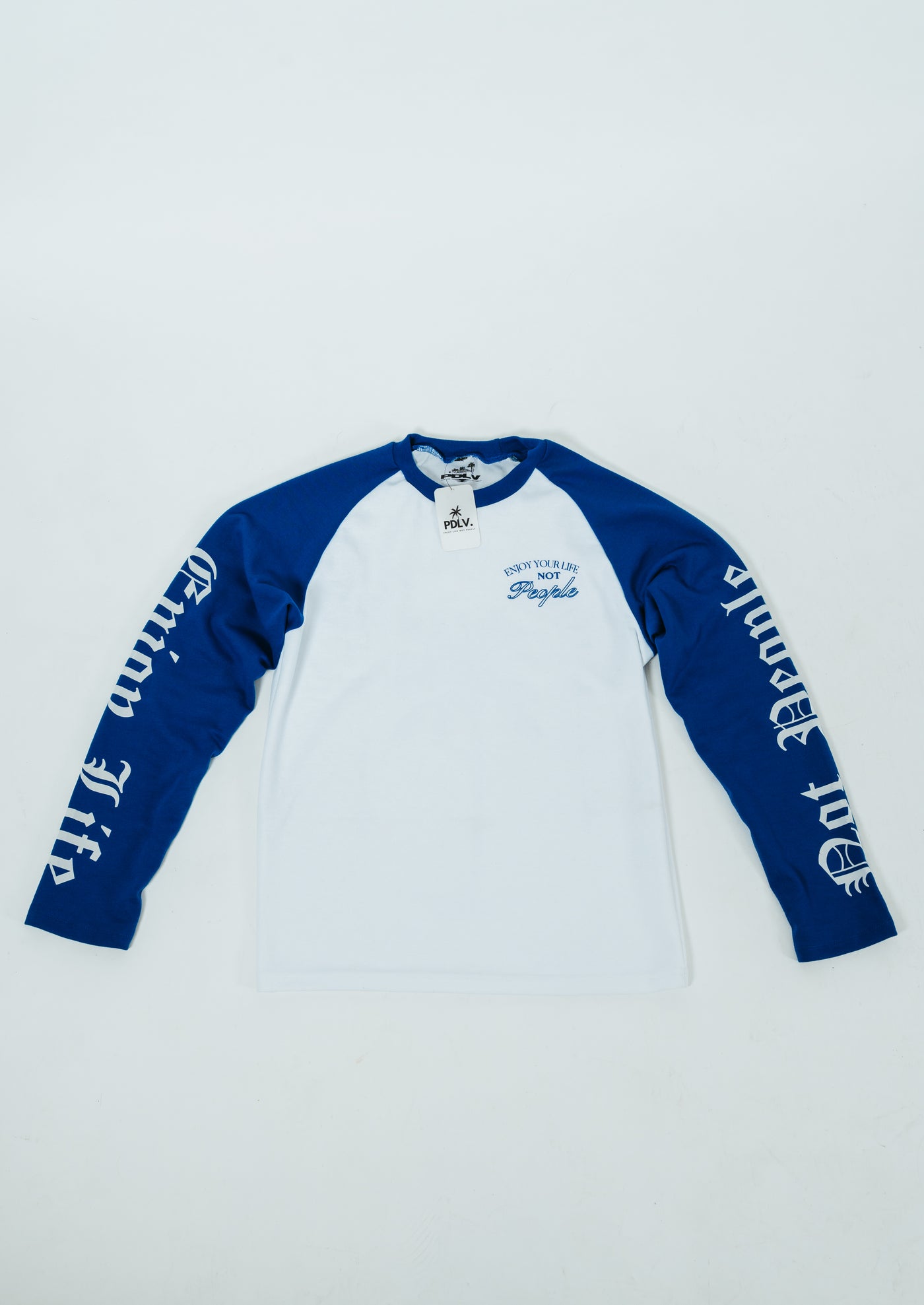LONG SLEEVE ENJOY BLUE& WHITE