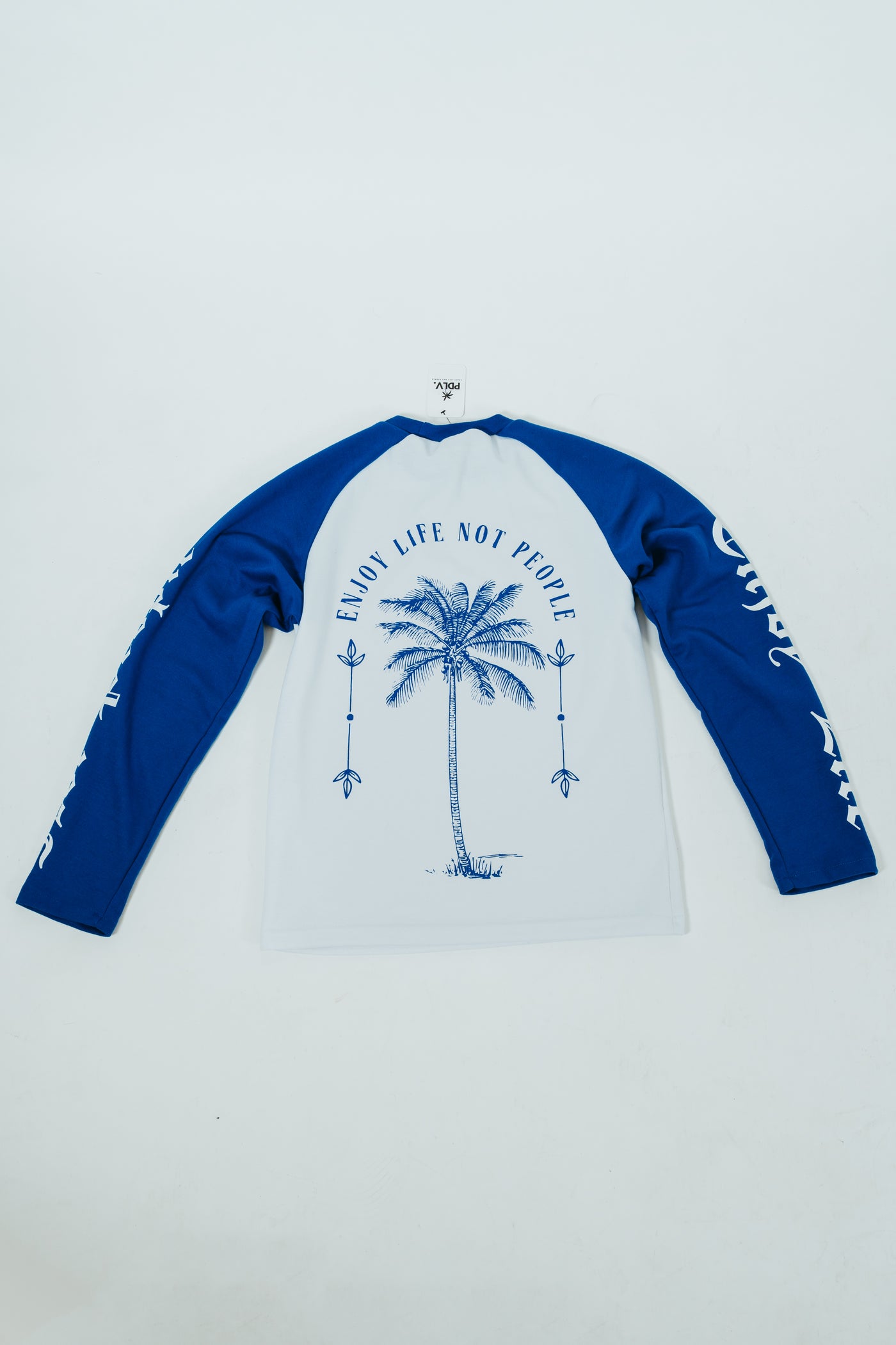 LONG SLEEVE ENJOY BLUE& WHITE