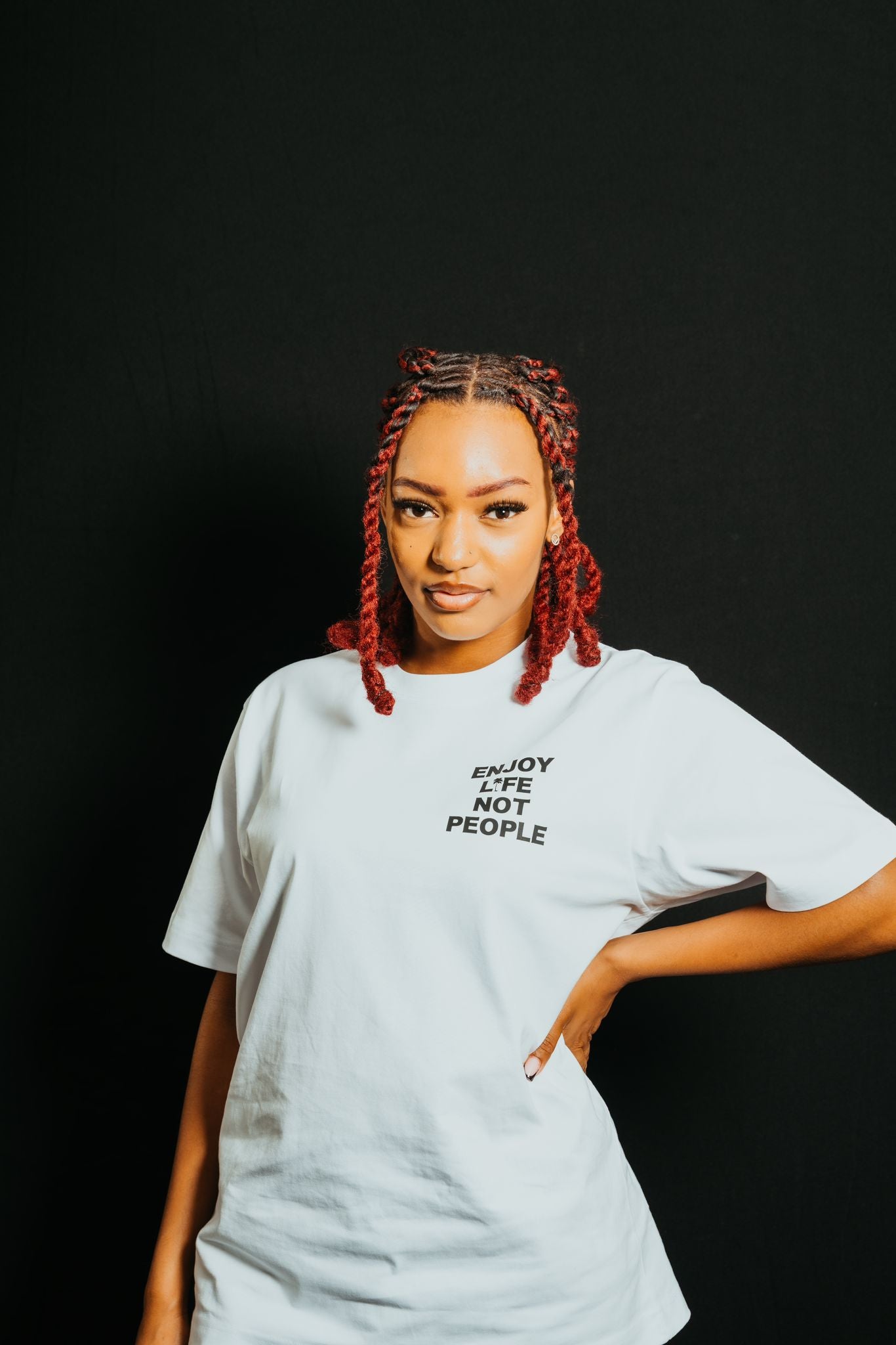 T-Shirt Blanc signature en coton