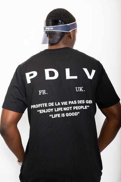 T-Shirt Noir signature en coton